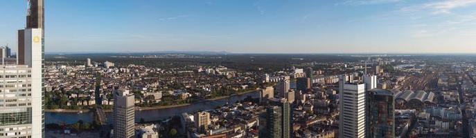 Frankfurt am main skyline, Alemania, Europa, el centro financiero del país. foto