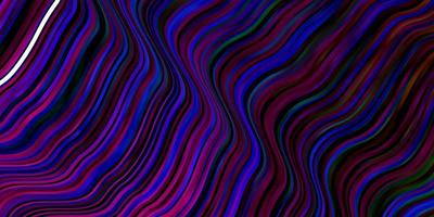 Dark Multicolor vector background with bows. Colorful illustration, which consists of curves. Best design for your ad, poster, banner.