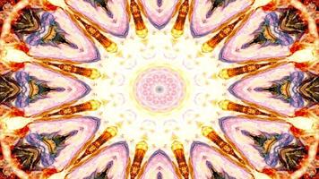 caleidoscopio abstracto simétrico y colorido video