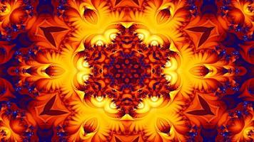 Abstract Symmetric and Colorful Kaleidoscope video
