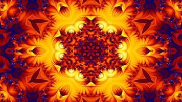 Abstract Symmetric and Colorful Kaleidoscope video