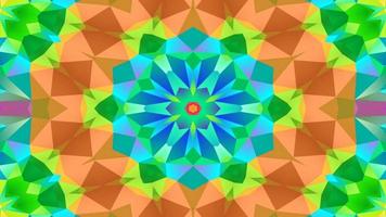 Abstract Symmetric and Colorful Kaleidoscope video