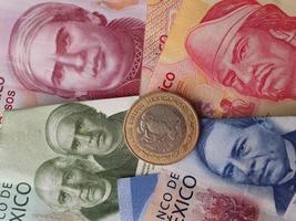 background for economy and finance themes with Mexican money photo