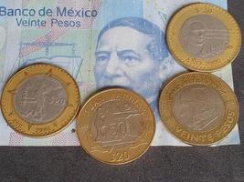 economía y negocios con dinero mexicano