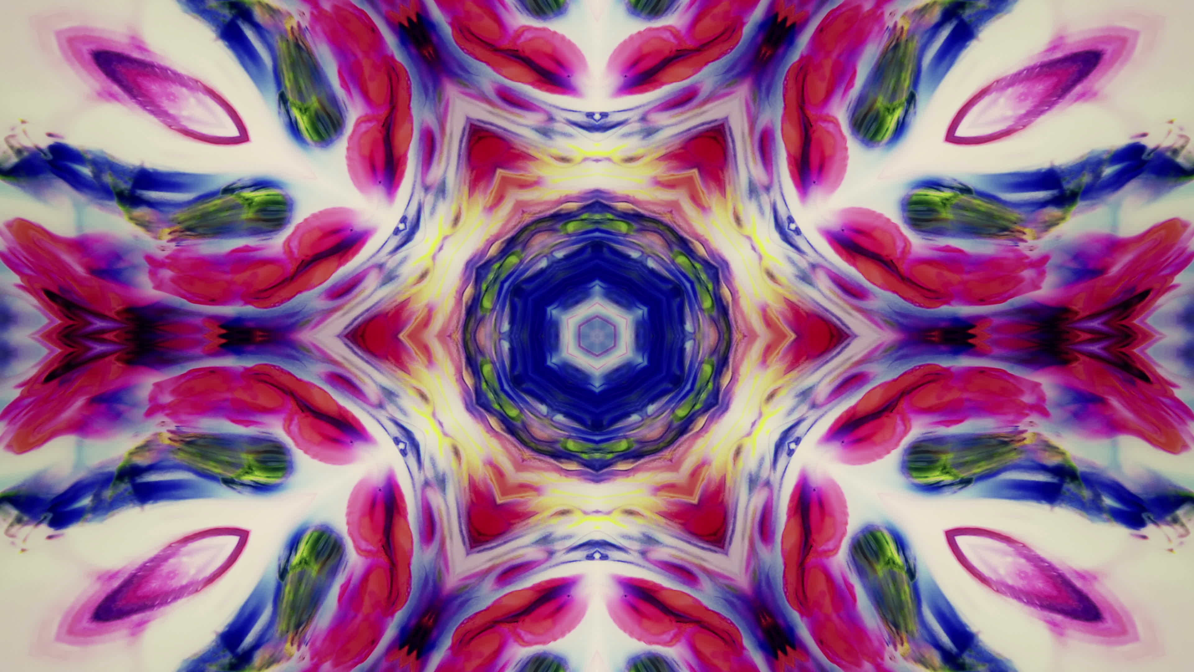 Abstract Symmetric and Colorful Kaleidoscope 2750319 Stock Video at ...