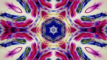 Abstract Symmetric and Colorful Kaleidoscope video