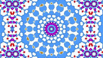 Abstract Symmetric and Colorful Kaleidoscope video