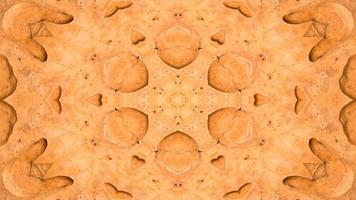 abstraktes symmetrisches und buntes Kaleidoskop video
