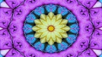 Kaléidoscope rêveur et hypnotique coloré abstrait video