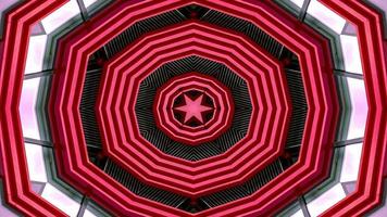 Kaléidoscope abstrait coloré symétrique et hypnotique video