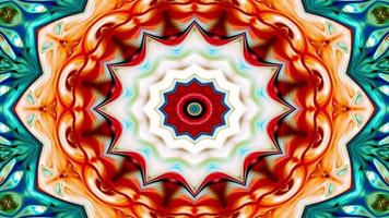 Caleidoscopio de ensueño e hipnótico colorido abstracto video