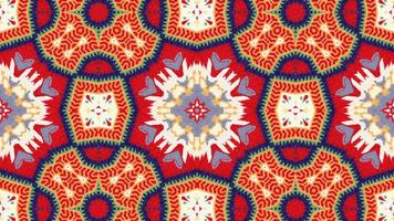 Abstract Colorful Symmetric and Hypnotic Kaleidoscope