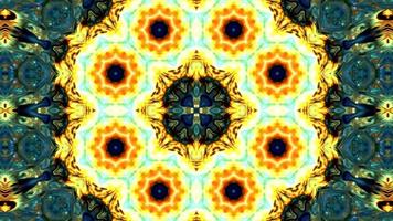 bunte und hypnotische Kaleidoskop-Bewegung video