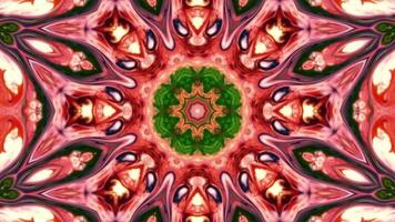 verträumtes buntes und symmetrisches Kaleidoskop video