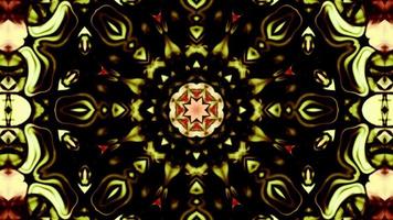 färgglatt symmetriskt och hypnotiskt kalejdoskop video