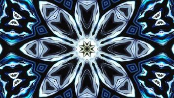 buntes symmetrisches und hypnotisches Kaleidoskop video