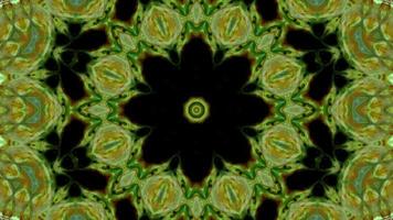 Kaléidoscope symétrique et hypnotique coloré