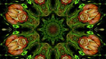 kleurrijke symmetrische en hypnotiserende caleidoscoop