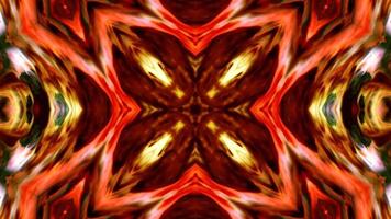 Kaléidoscope symétrique et hypnotique coloré video