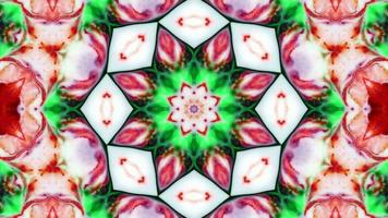 buntes symmetrisches und hypnotisches Kaleidoskop video