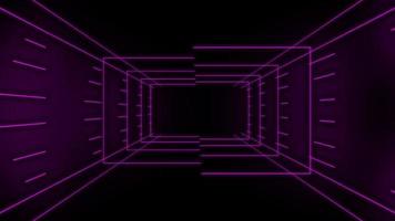 Red Technology Looping 3 D Room Background