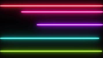 Neon Running Lasers Technology Background video