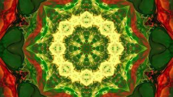 buntes symmetrisches und hypnotisches Kaleidoskop video