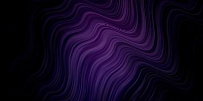 Dark Purple vector background with curves. Illustration in abstract style with gradient curved. Pattern for business booklets, leaflets