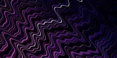 Dark Purple vector pattern with curves. Gradient illustration in simple style with bows. Smart design for your promotions.