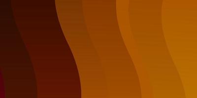 Light Orange vector texture with curves. Bright illustration with gradient circular arcs. Design for your business promotion.