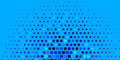 Dark BLUE vector pattern with spheres. Abstract colorful disks on simple gradient background. Design for posters, banners.