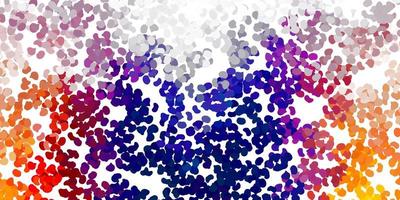 Light blue, yellow vector pattern with abstract shapes.