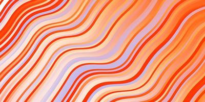 Light Orange vector layout with wry lines. Brand new colorful illustration with bent lines. Smart design for your promotions.