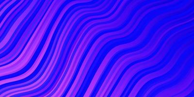 Light Pink, Blue vector pattern with lines. Abstract illustration with gradient bows. Best design for your ad, poster, banner.