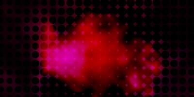 Dark Pink vector pattern with circles. Colorful illustration with gradient dots in nature style. Pattern for wallpapers, curtains.