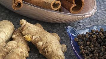 Cinnamon Clove and Ginger Spices video
