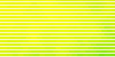 Fondo de vector verde claro, amarillo con líneas. Ilustración de degradado de colores con líneas planas abstractas. mejor diseño para tus carteles, pancartas.