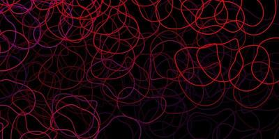 Dark pink, red vector background with random forms.