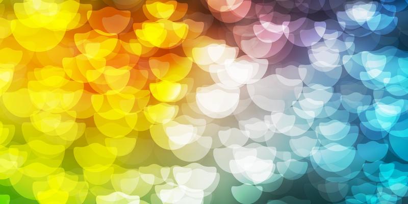 Light Blue, Red vector background with spots.