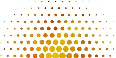 Light Green, Yellow vector background with bubbles. Colorful illustration with gradient dots in nature style. Pattern for booklets, leaflets.