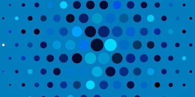 Dark BLUE vector layout with circles. Abstract colorful disks on simple gradient background. Pattern for business ads.