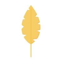 yellow leaf on a white background vector