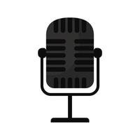 microphone with a black color vector