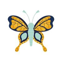 butterfly with a gold color vector