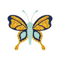 butterfly with a gold color vector