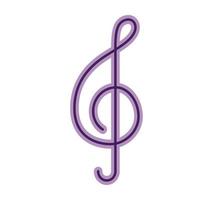 music note in a white background vector