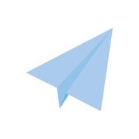 paper plane on a white background vector