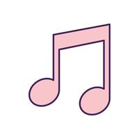 music note on a white background vector