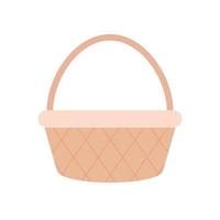basket on a white background vector