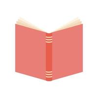 open book with a pink cover vector